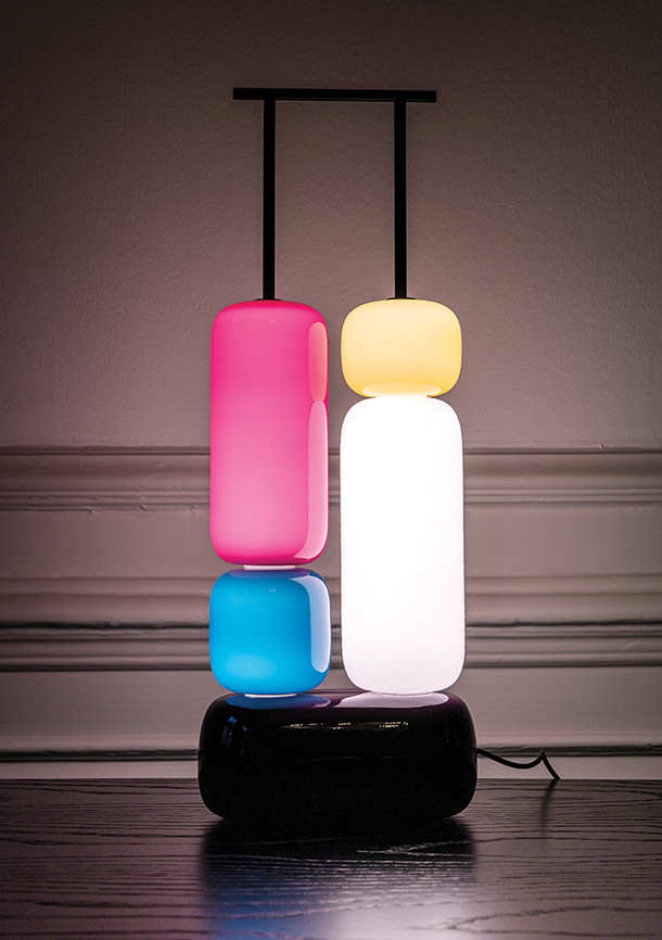 Colorful table lamp